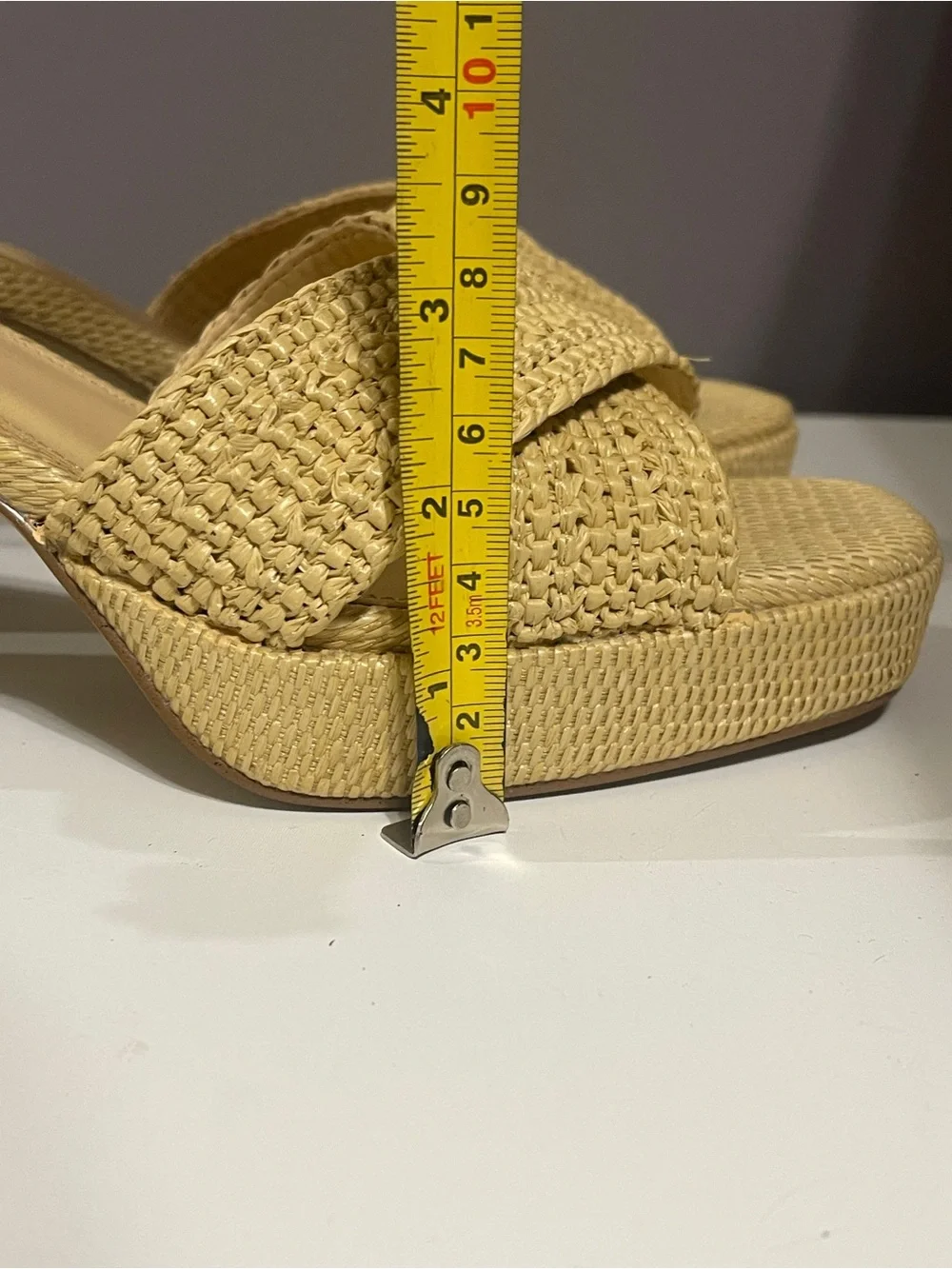 J. Crew Woven Platform Ankle-Strap Open Toe Heels
